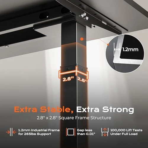 Dual Motor Electric Standing Desk Frame — Standing Desk, Huuger