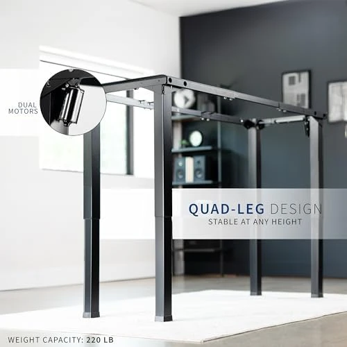 Electric 4-Leg Dual Motor Standing Desk Frame — Standing Desk, VIVO