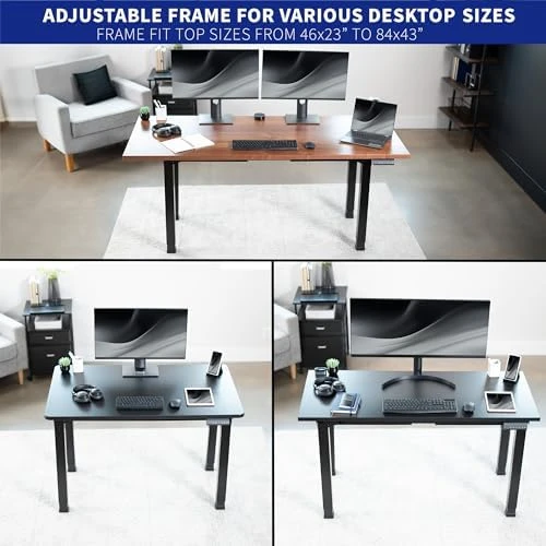 Electric 4-Leg Dual Motor Standing Desk Frame — Standing Desk, VIVO