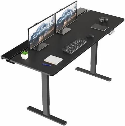 Electric Standing Adjustable Gaming Desk with Hidden Cable Trays — Standing Desk, VIVO