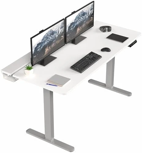 Electric Standing Adjustable Gaming Desk with Hidden Cable Trays — Standing Desk, VIVO