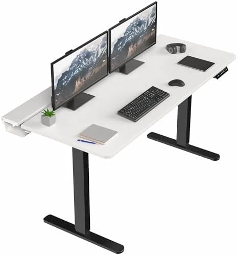 Electric Standing Adjustable Gaming Desk with Hidden Cable Trays — Standing Desk, VIVO