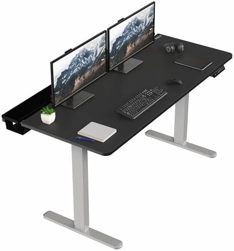 Electric Standing Adjustable Gaming Desk with Hidden Cable Trays — Standing Desk, VIVO