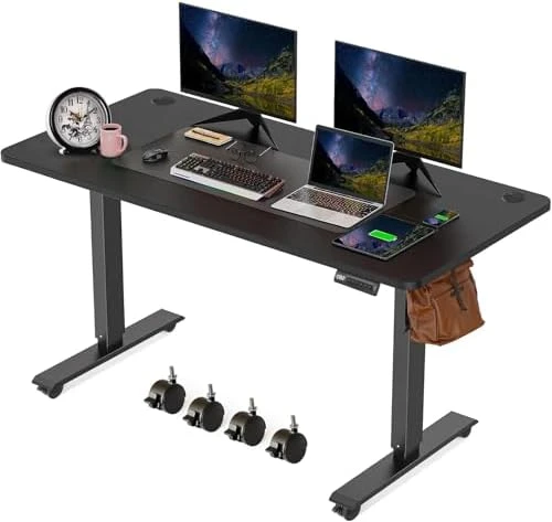 Electric Standing Desk 70 x 27 Inches Adjustable Height — Standing Desk, KORGOL