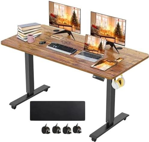Electric Standing Desk 70 x 27 Inches Adjustable Height — Standing Desk, KORGOL