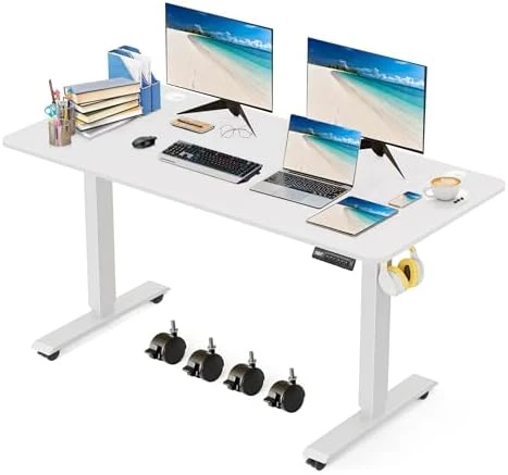 Electric Standing Desk 70 x 27 Inches Adjustable Height — Standing Desk, KORGOL