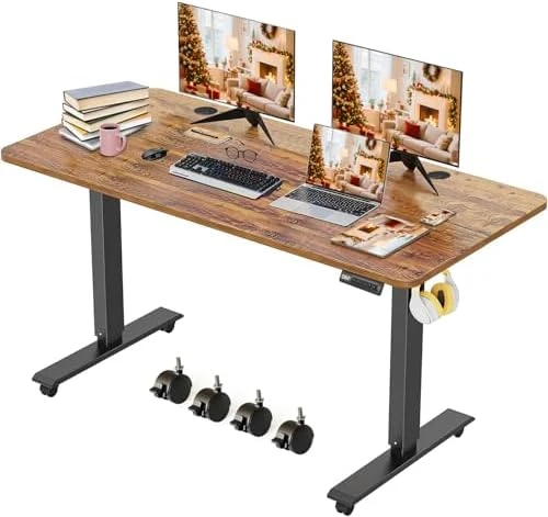 Electric Standing Desk 70 x 27 Inches Adjustable Height — Standing Desk, KORGOL