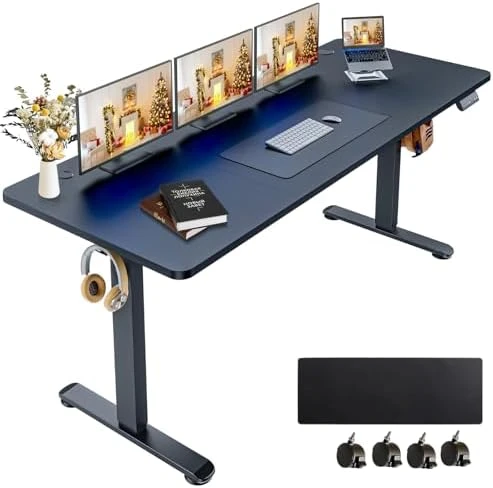 Electric Standing Desk 70 x 27 Inches Adjustable Height — Standing Desk, KORGOL