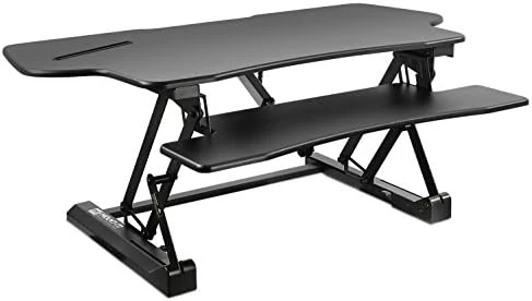 Electric Standing Desk Converter for Dual Monitors — Standing Desk, Mount-It!