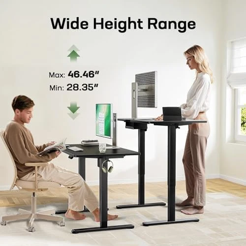 Electric Standing Desk with Deeper Tabletop & 4 Memory Presets — Standing Desk, Marsail