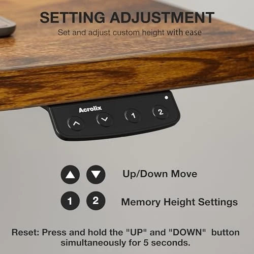 Electric Standing Desk with Memory Presets & Cable Management — Standing Desk, Acrolix