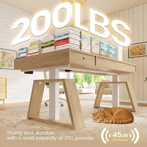 L Shaped Electric Standing Desk with Drawers — Standing Desk, SEDETA