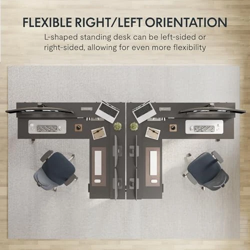 Large L Shaped Standing Desk Electric Corner Table — Standing Desk, FLEXISPOT