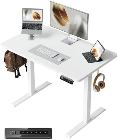 Large One-Piece Standing Desk with Electric Height Adjustment — Standing Desk, CubiCubi