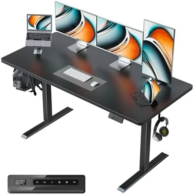 Large One-Piece Standing Desk with Electric Height Adjustment — Standing Desk, CubiCubi
