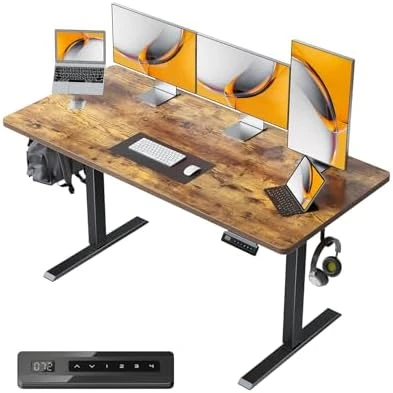 Large One-Piece Standing Desk with Electric Height Adjustment — Standing Desk, CubiCubi