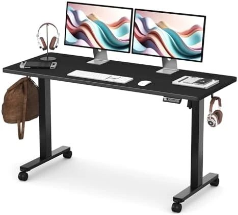 Large Standing Desk with Dual Monitor Setup — Standing Desk, Monomi