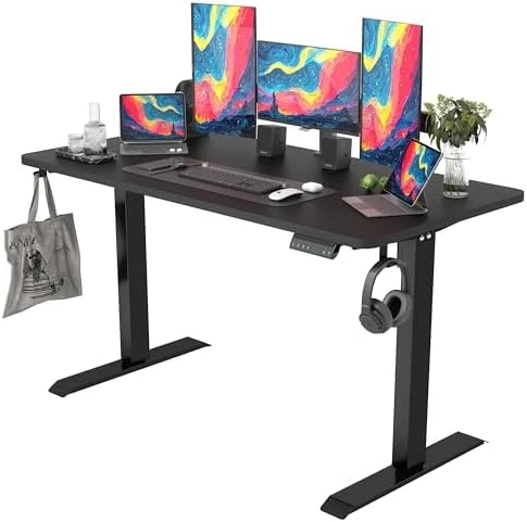 Large Standing Desk with Dual Monitor Setup — Standing Desk, Monomi