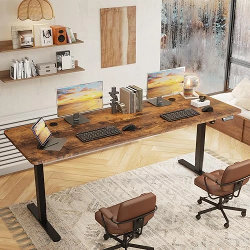 Large Standing Desk with Dual Monitor Setup — Standing Desk, Monomi