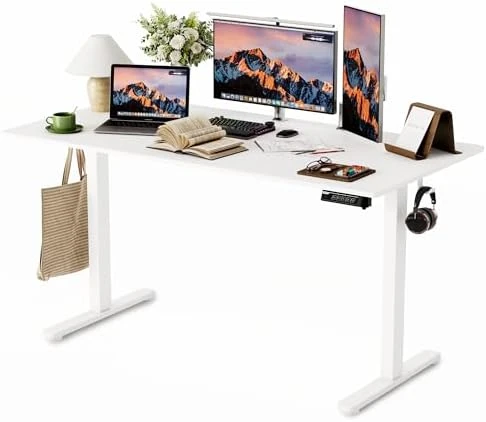 Large Standing Desk with Dual Monitor Setup — Standing Desk, Monomi