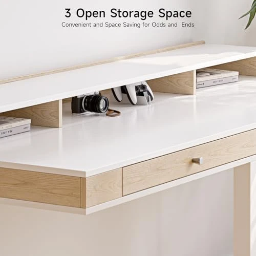 Standing Desk with Drawers, 63x23.6 Inch Electric Stand Up Desk with Storage Shelf and Memory Controller — Standing Desk, ONBRILL