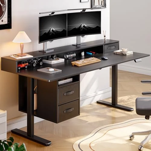 Standing Desk with Drawers — Standing Desk, ONBRILL