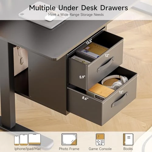 Standing Desk with Drawers — Standing Desk, ONBRILL