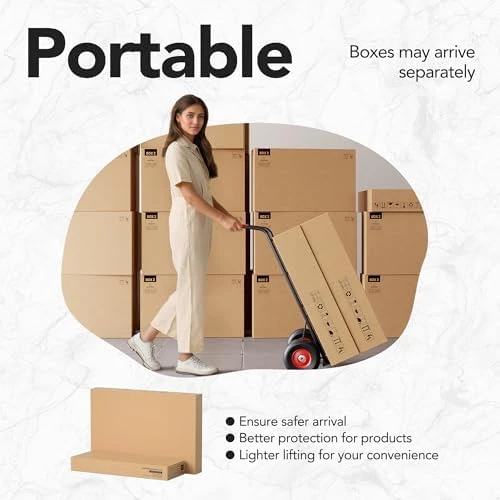 Standing Desk with Drawers — Standing Desk, HUANUO