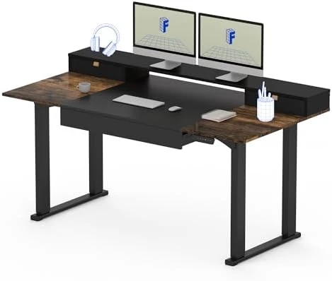 4-Leg Standing Desk with Storage — Standing Desk, FLEXISPOT