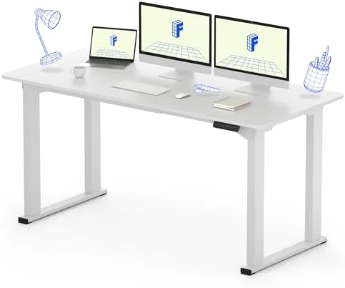 4-Leg Standing Desk with Storage — Standing Desk, FLEXISPOT