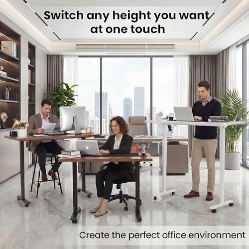 48 x 24 inch Electric Standing Desk with Charging Station — Standing Desk, farexon