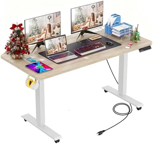 48 x 24 inch Electric Standing Desk with Charging Station — Standing Desk, farexon