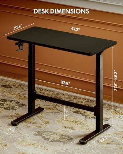 Adjustable Standing Desk with Wheels — Standing Desk, FLEXISPOT