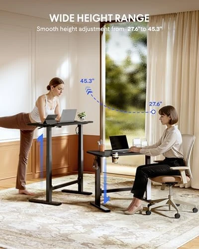 Adjustable Standing Desk with Wheels — Standing Desk, FLEXISPOT