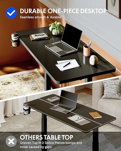 Adjustable Standing Desk with Wheels — Standing Desk, FLEXISPOT