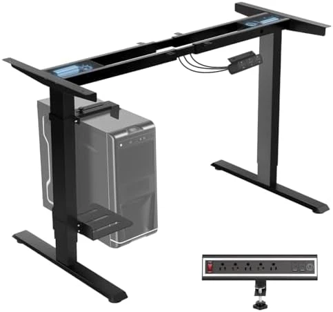 Dual Motor Electric Standing Desk Frame — Standing Desk, TopSky