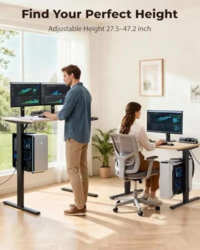 Dual Motor Electric Standing Desk Frame — Standing Desk, TopSky