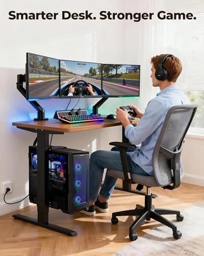 Dual Motor Electric Standing Desk Frame — Standing Desk, TopSky