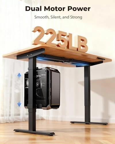 Dual Motor Electric Standing Desk Frame — Standing Desk, TopSky