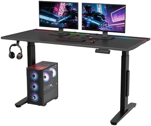 Electric RGB Gaming Standing Desk — Standing Desk, FLEXISPOT