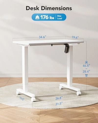 Electric Small Standing Desk — Standing Desk, HUANUO