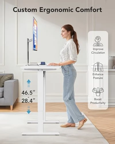Electric Small Standing Desk — Standing Desk, HUANUO