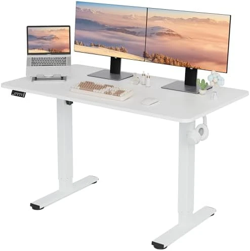 Electric Standing Desk Adjustable Height, 40x24 Inches Sit Stand up Desktop — Standing Desk, LongKe