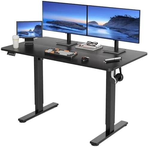 Electric Standing Desk Adjustable Height, 40x24 Inches Sit Stand up Desktop — Standing Desk, LongKe