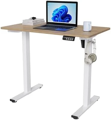 Electric Standing Desk Adjustable Height, 40x24 Inches Sit Stand up Desktop — Standing Desk, LongKe