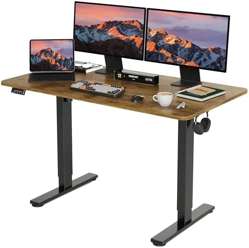 Electric Standing Desk Adjustable Height, 40x24 Inches Sit Stand up Desktop — Standing Desk, LongKe