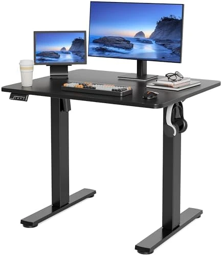 Electric Standing Desk Adjustable Height, 40x24 Inches Sit Stand up Desktop — Standing Desk, LongKe
