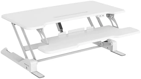 Electric Standing Desk Converter with 38" Tabletop — Standing Desk, Mount-It!