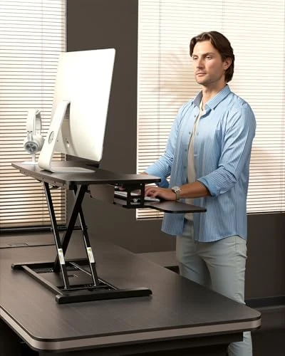 Electric Standing Desk Converter — Standing Desk, FLEXISPOT