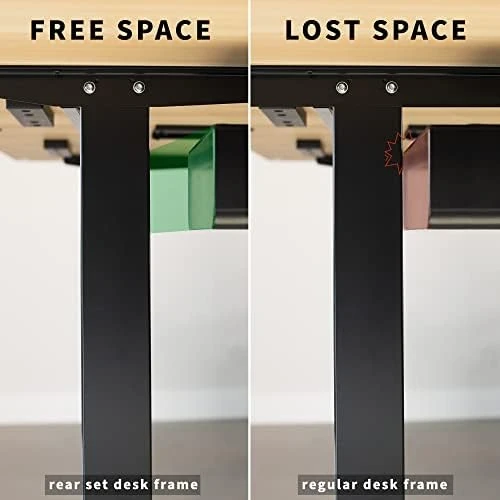 Electric Standing Desk Frame, Rear-Set Legs — Standing Desk, VIVO